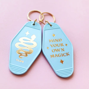 MIND YOUR OWN MAGICK KEYCHAIN