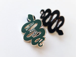 WITCHES ARE REAL SNAKE PIN