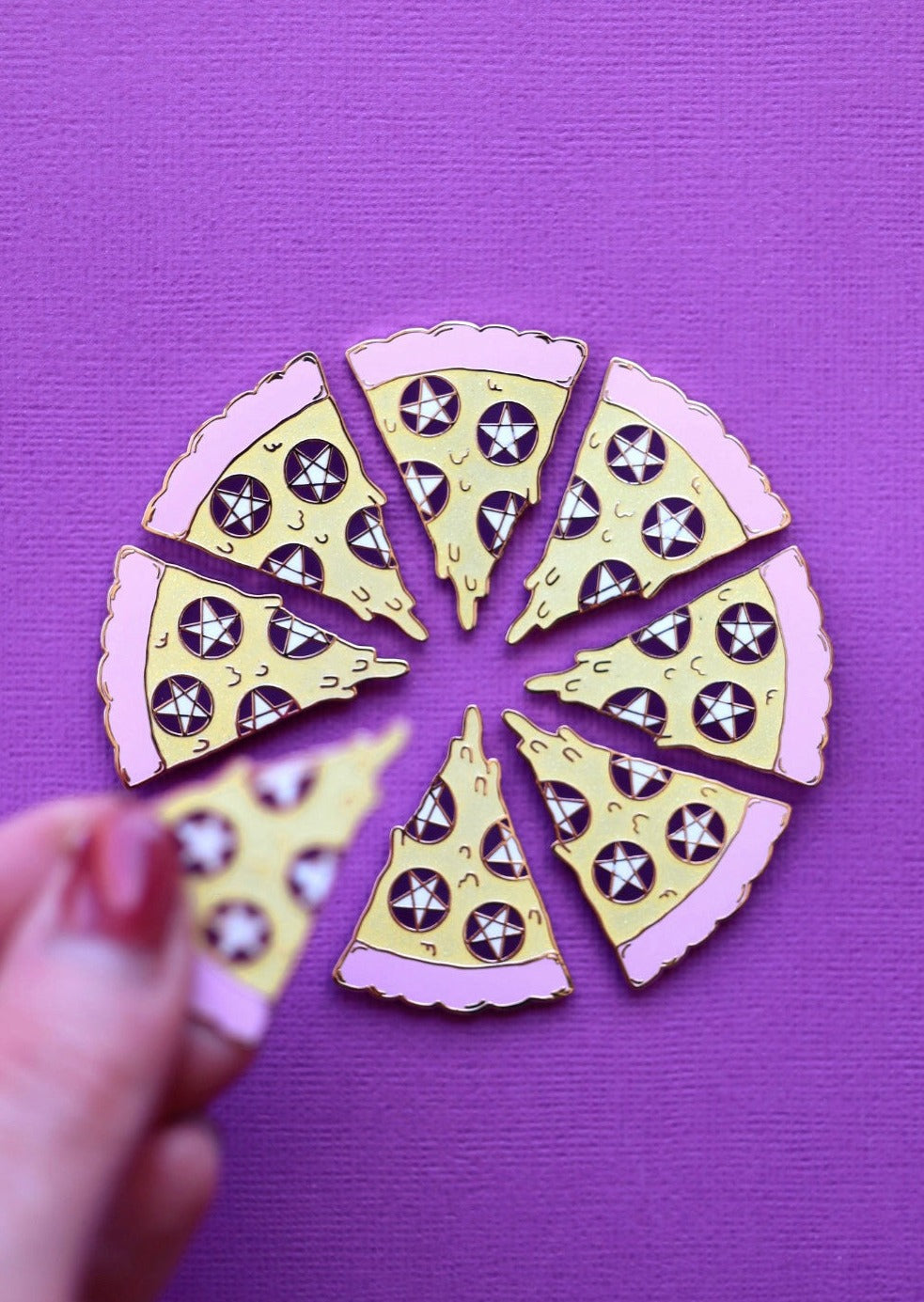 Pentacle Pizza Pin