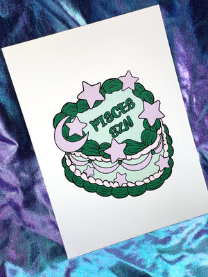 Zodiac Birthday Cake Prints