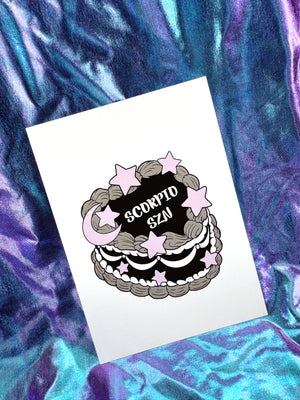 Zodiac Birthday Cake Prints