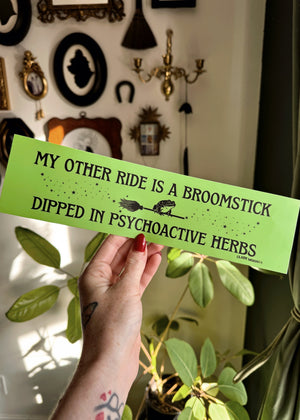 My Other Ride is a Broomstick Bumper Sticker