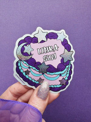 Zodiac Birthday Cake Stickers