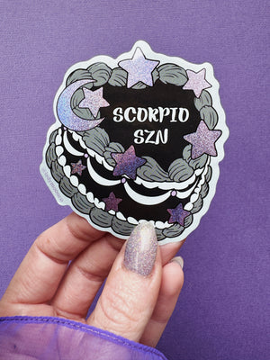 Zodiac Birthday Cake Stickers