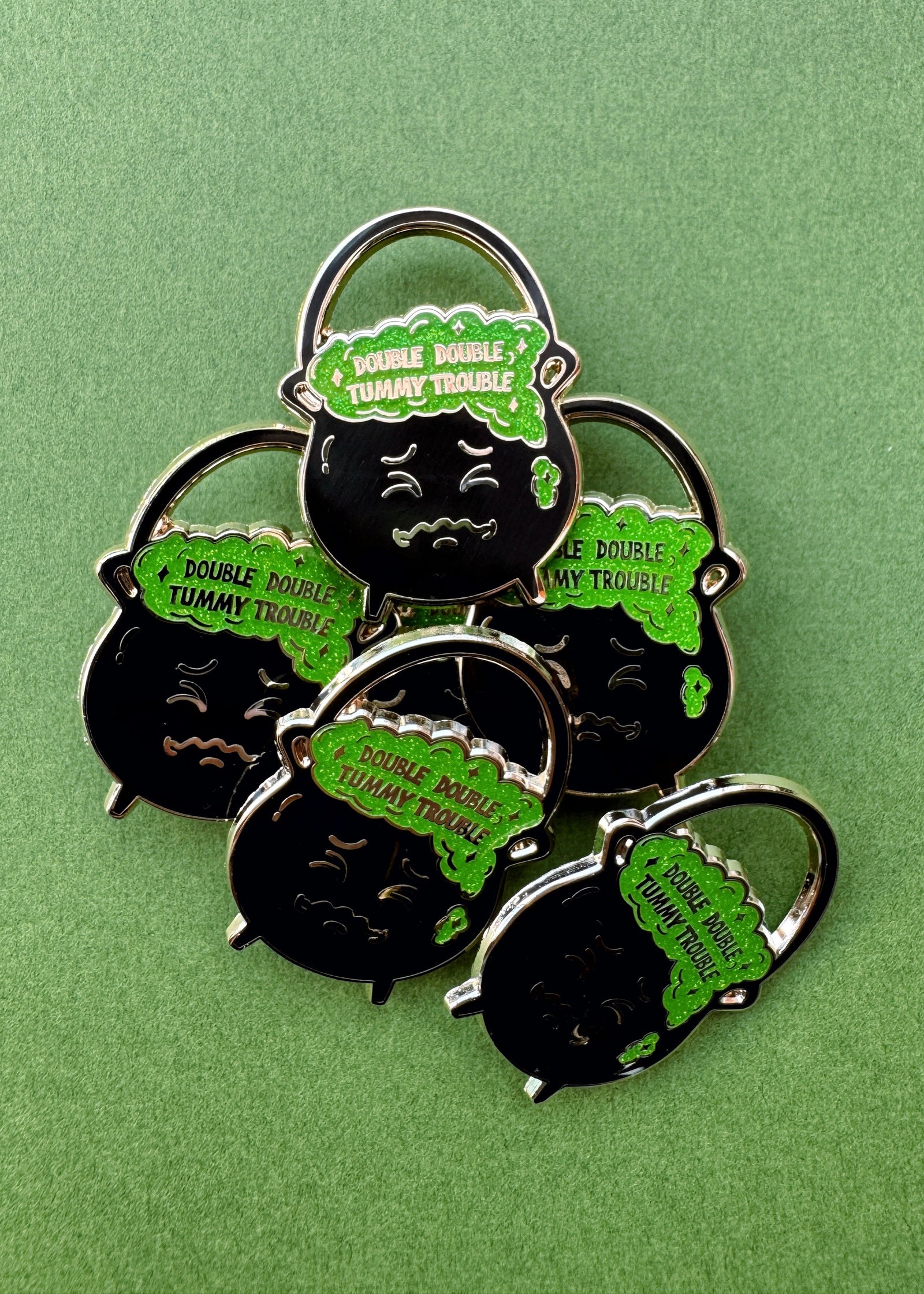 Tummy Trouble Cauldron Pin