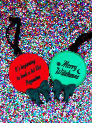 Merry Witchmas Yule Ornament