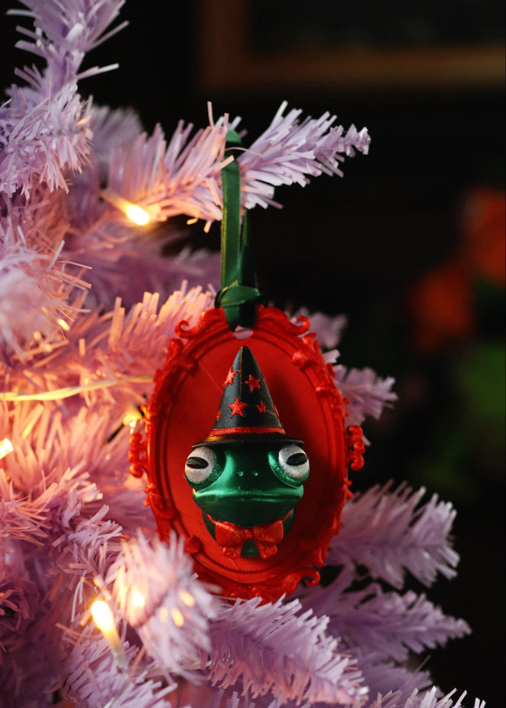 Witch Toad Yule Ornament