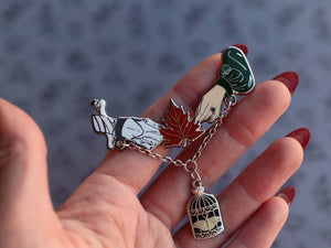 Frankenstein Leaf Brooch Pin (Limited Edition)