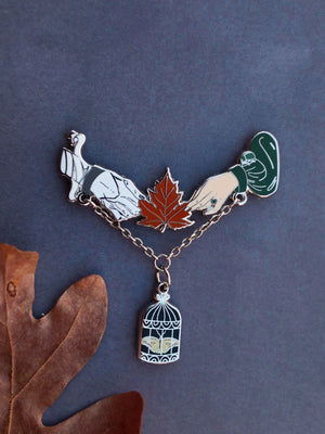 Frankenstein Leaf Brooch Pin (Limited Edition)