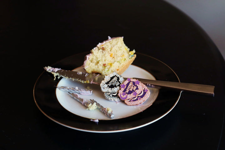 Witches Don't Age Cake Pin