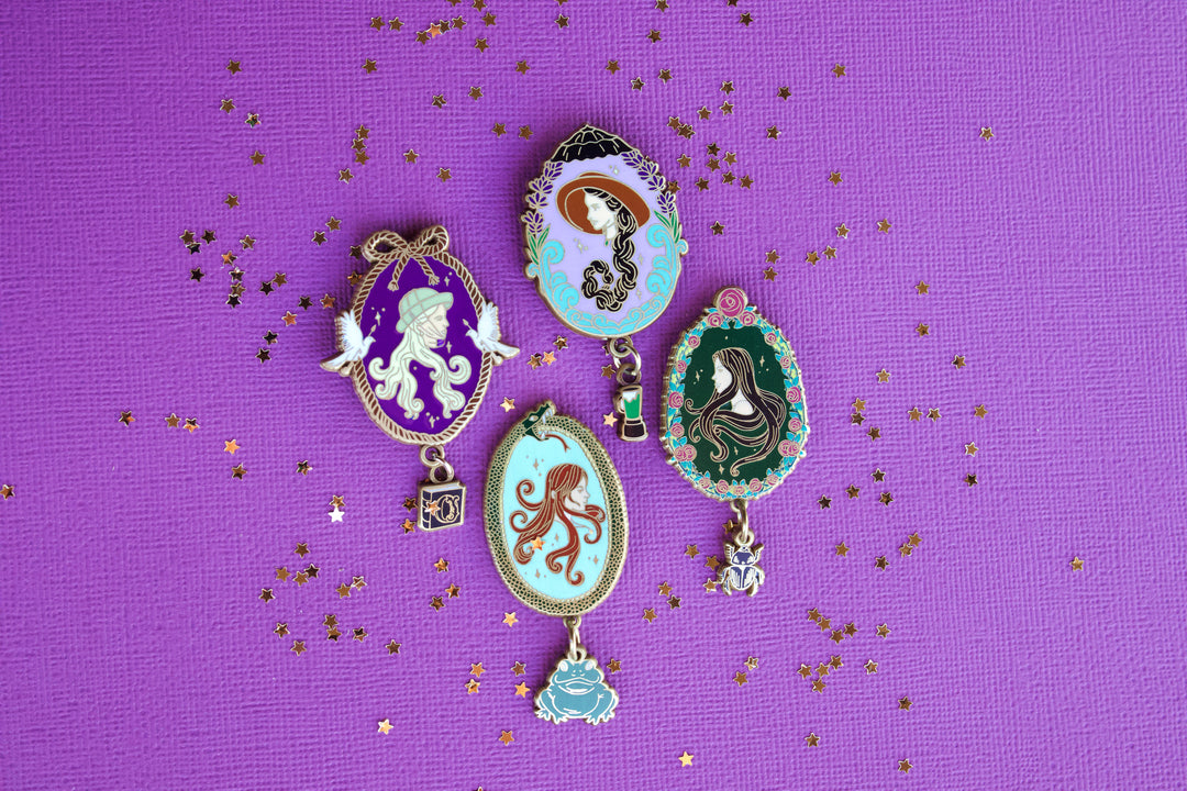 Witch Sisters Pin Set