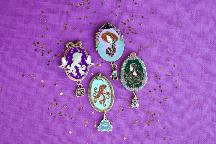 Witch Sisters Pin Set