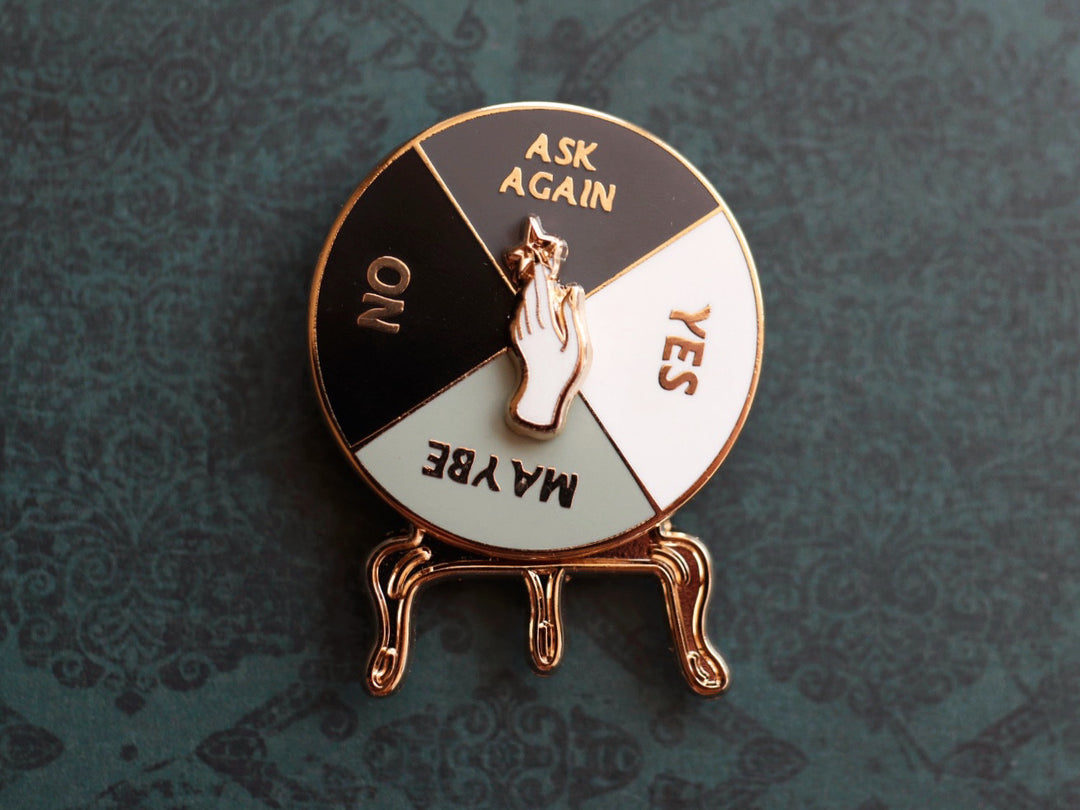 Crystal Ball Spinner Pin