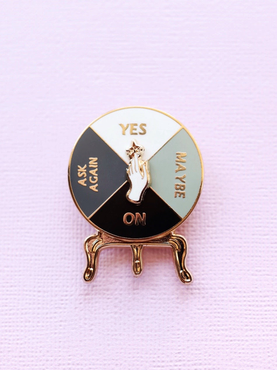 Crystal Ball Spinner Pin