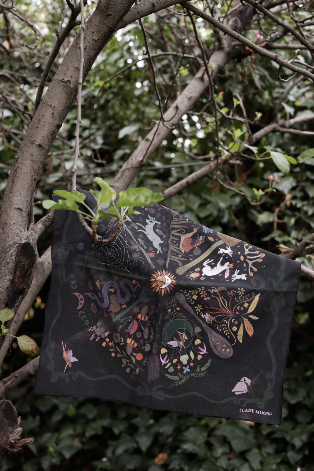 Wheel Of The Fae Altar Cloth Bandana