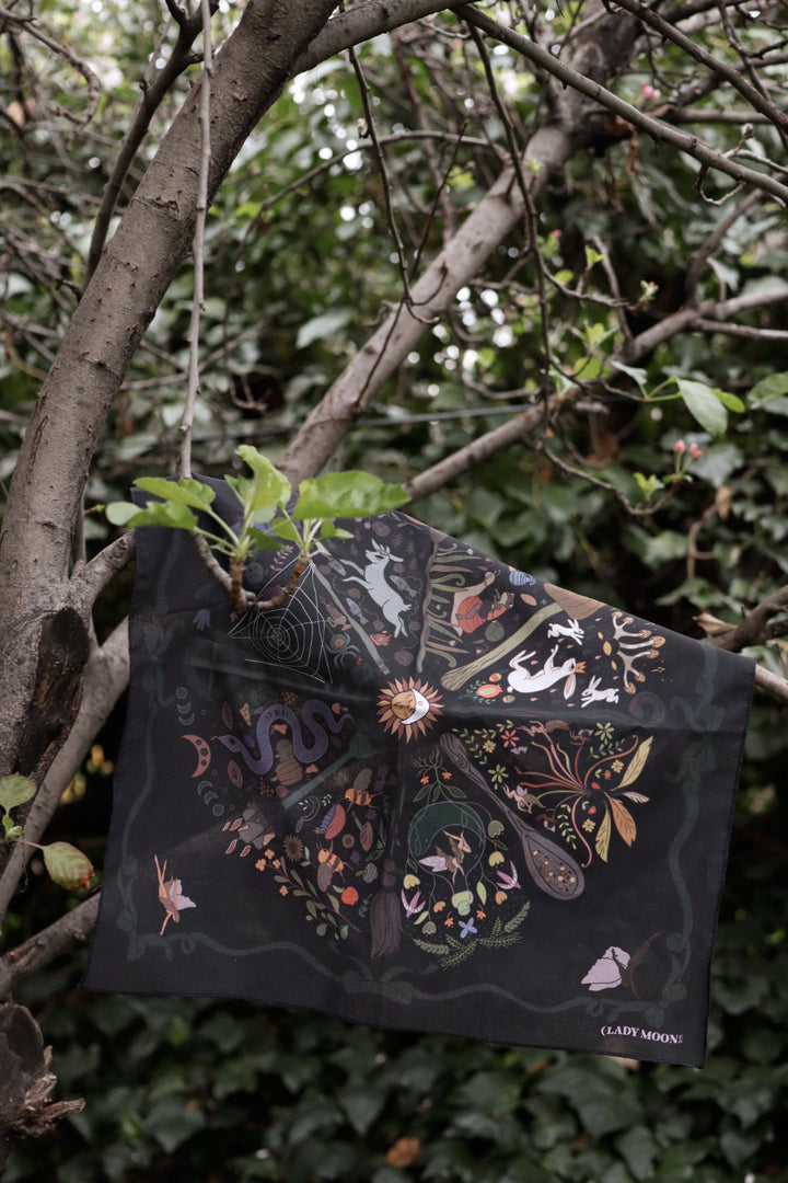 Wheel Of The Fae Altar Cloth Bandana