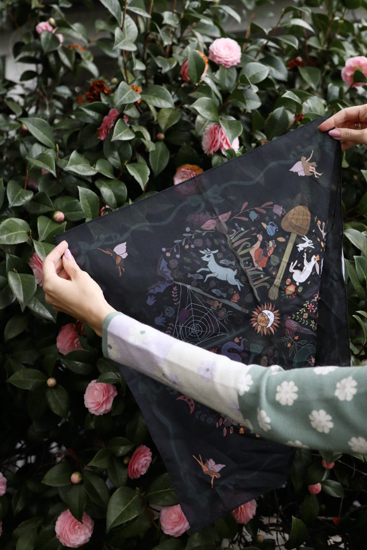 Wheel Of The Fae Altar Cloth Bandana