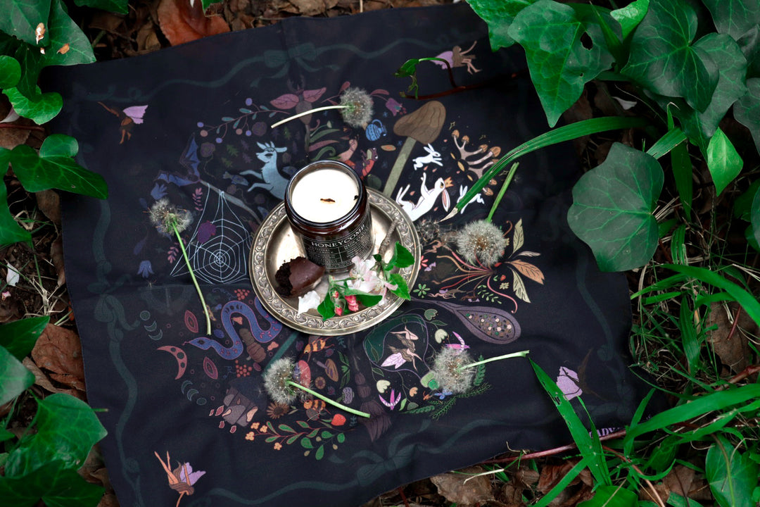 Wheel Of The Fae Altar Cloth Bandana