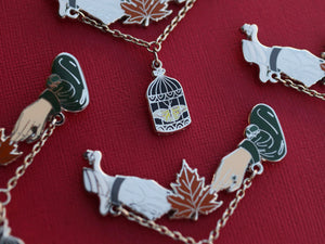 Frankenstein Leaf Brooch Pin (Limited Edition)