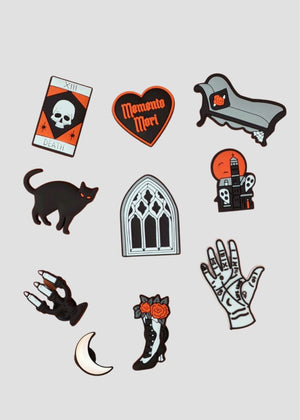 Gothic Manor Shoe Charms