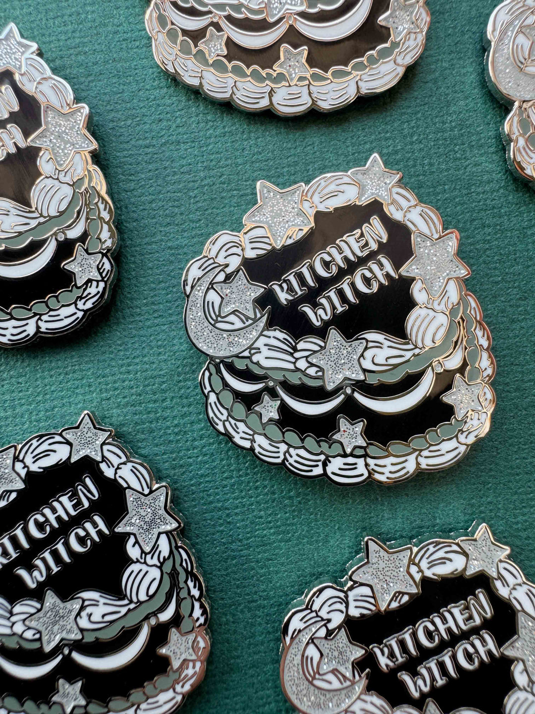 Kitchen Witch Cake Pin