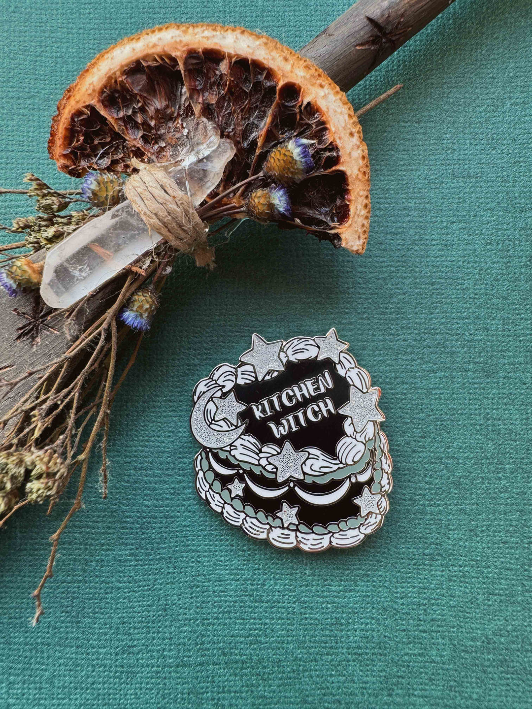 Kitchen Witch Cake Pin