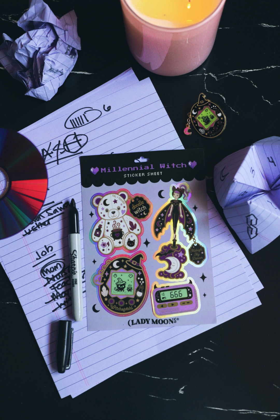Millennial Witch Sticker Sheet