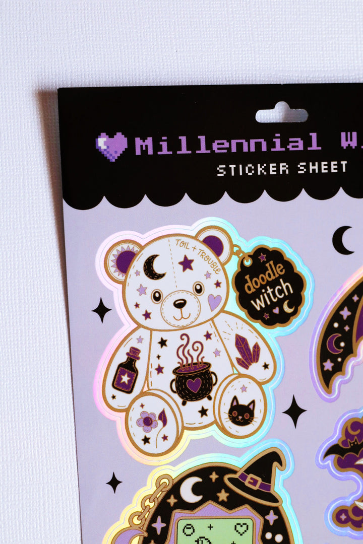 Millennial Witch Sticker Sheet