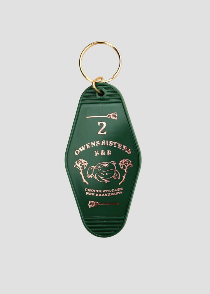 Magic Witch Sisters B&B Motel Keychain
