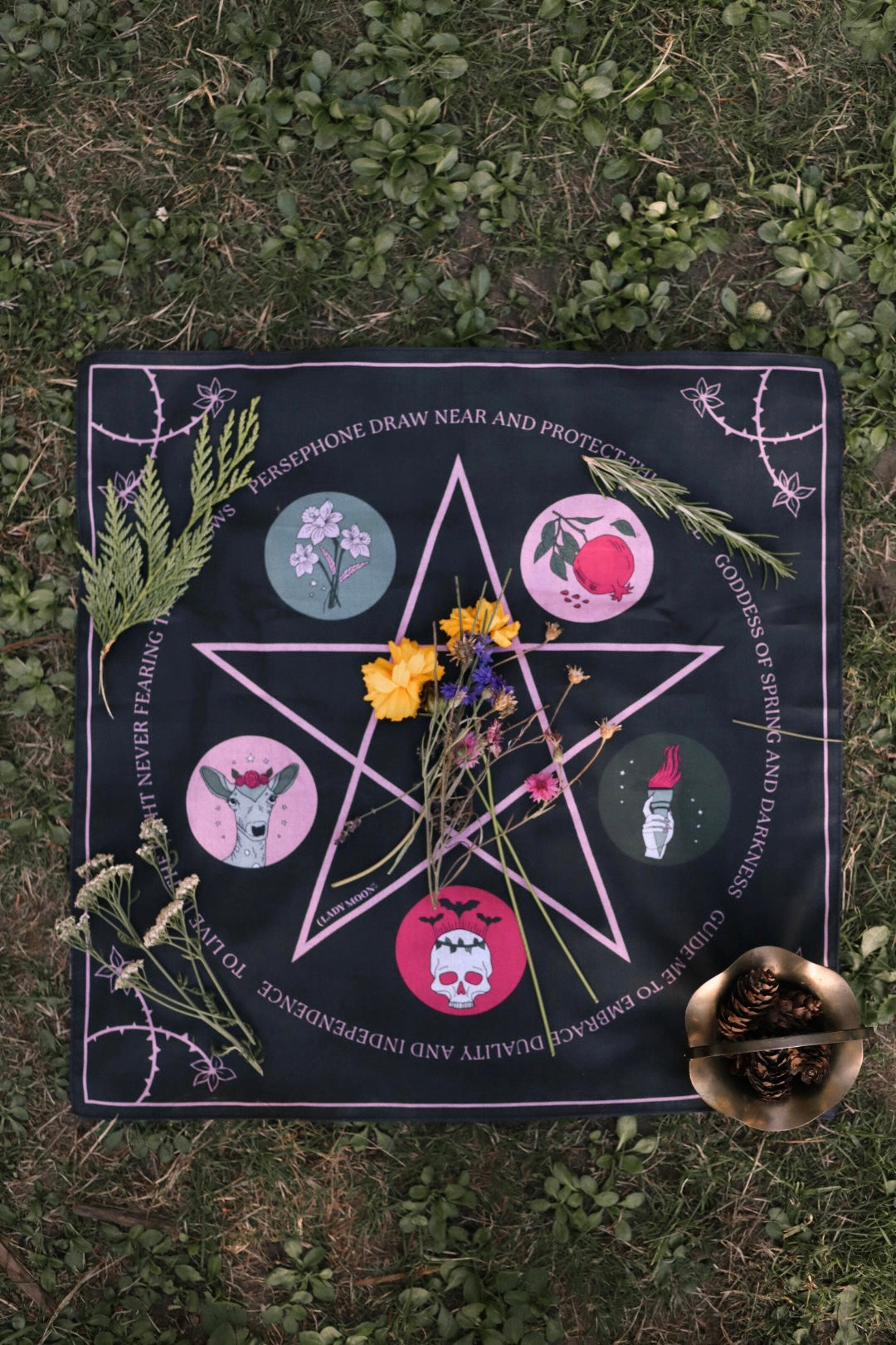 Persephone Altar Cloth Bandana