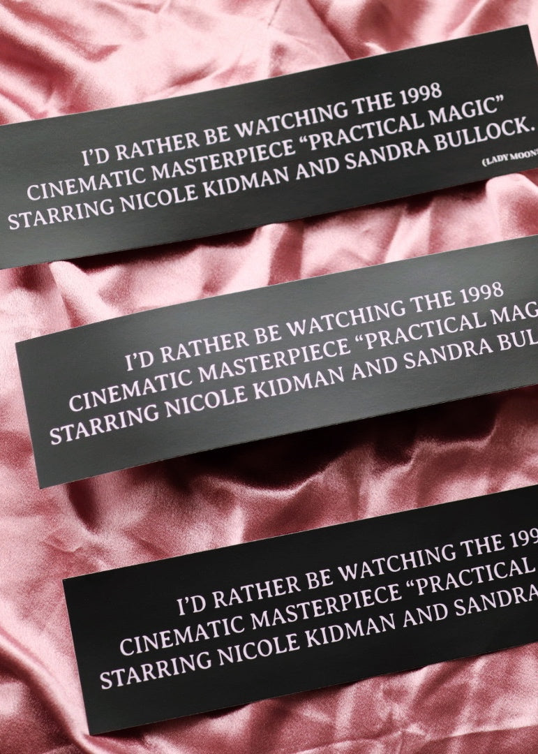 Practical Magic Movie Bumper Sticker