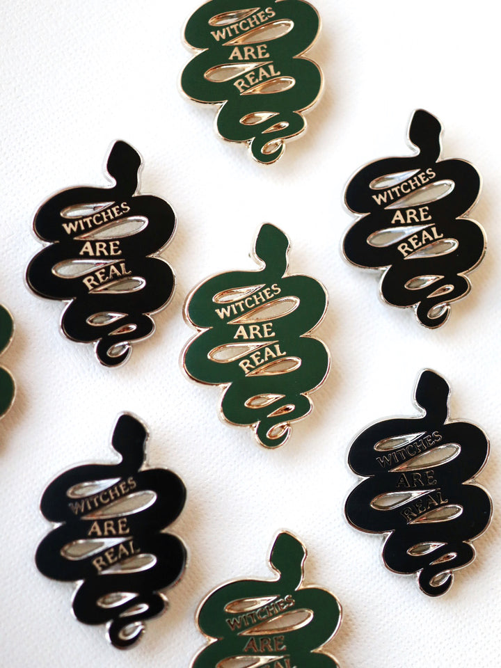 Witches Are Real Snake Pin