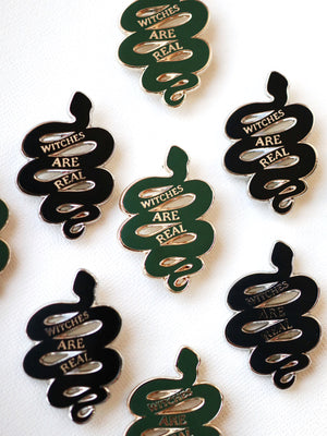 Witches Are Real Snake Pin