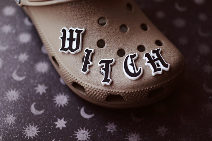 Witch Letter Shoe Charm Set