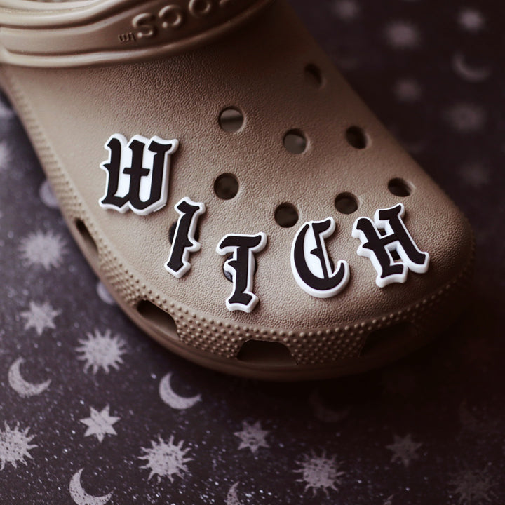 Witch Letter Shoe Charm Set