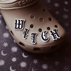 Witch Letter Shoe Charm Set