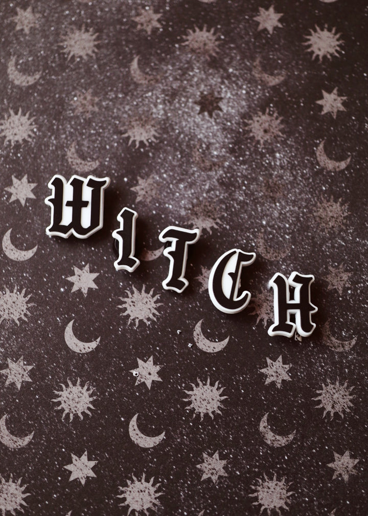 Witch Letter Shoe Charm Set