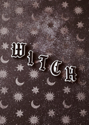 Witch Letter Shoe Charm Set