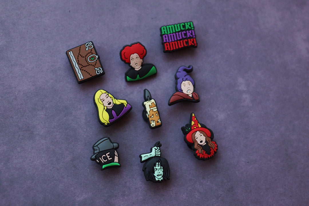 Spooky Witches Shoe Charms