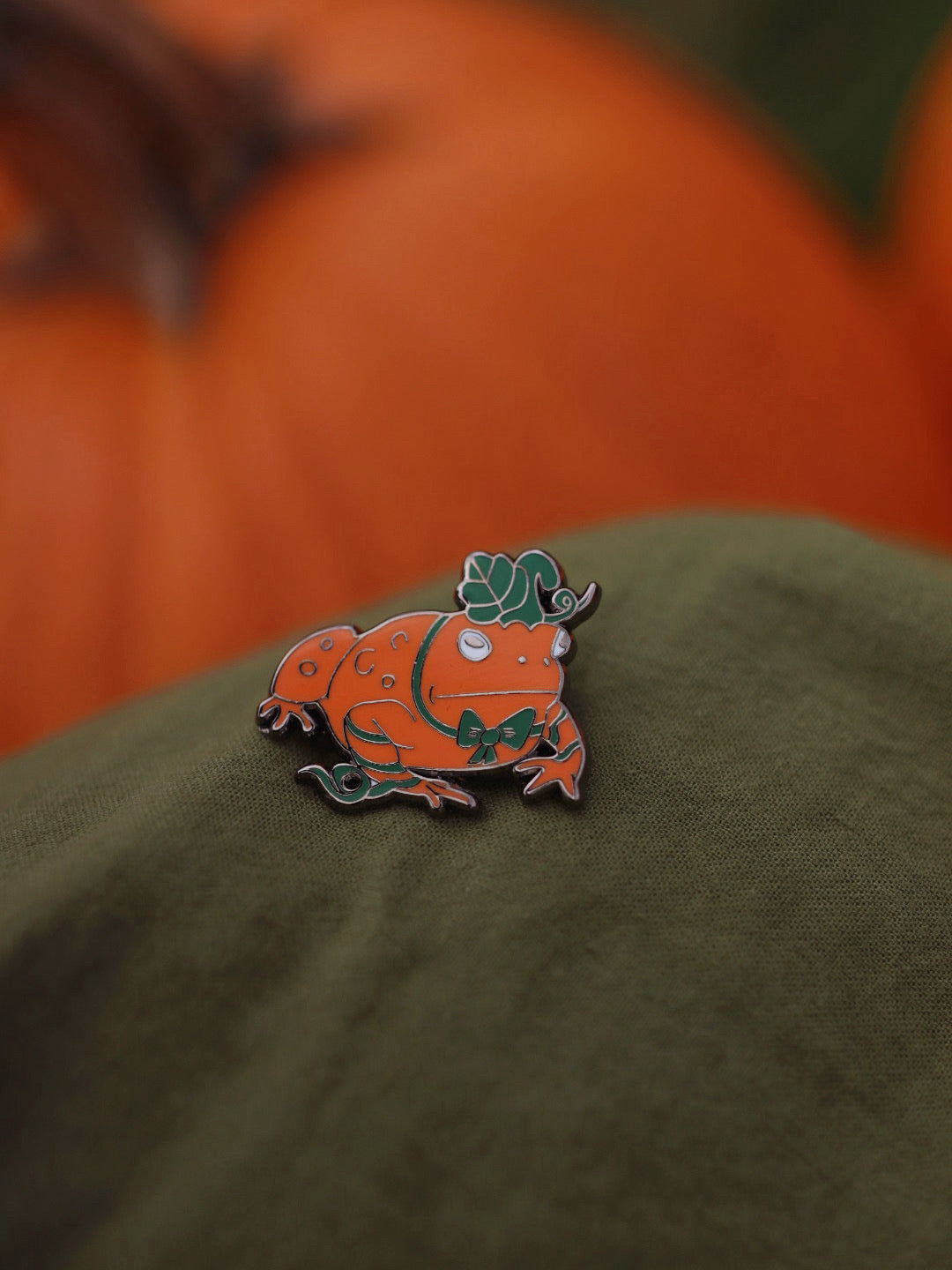 Pumpkin Toad Pin