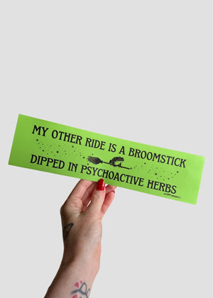 My Other Ride is a Broomstick Bumper Sticker