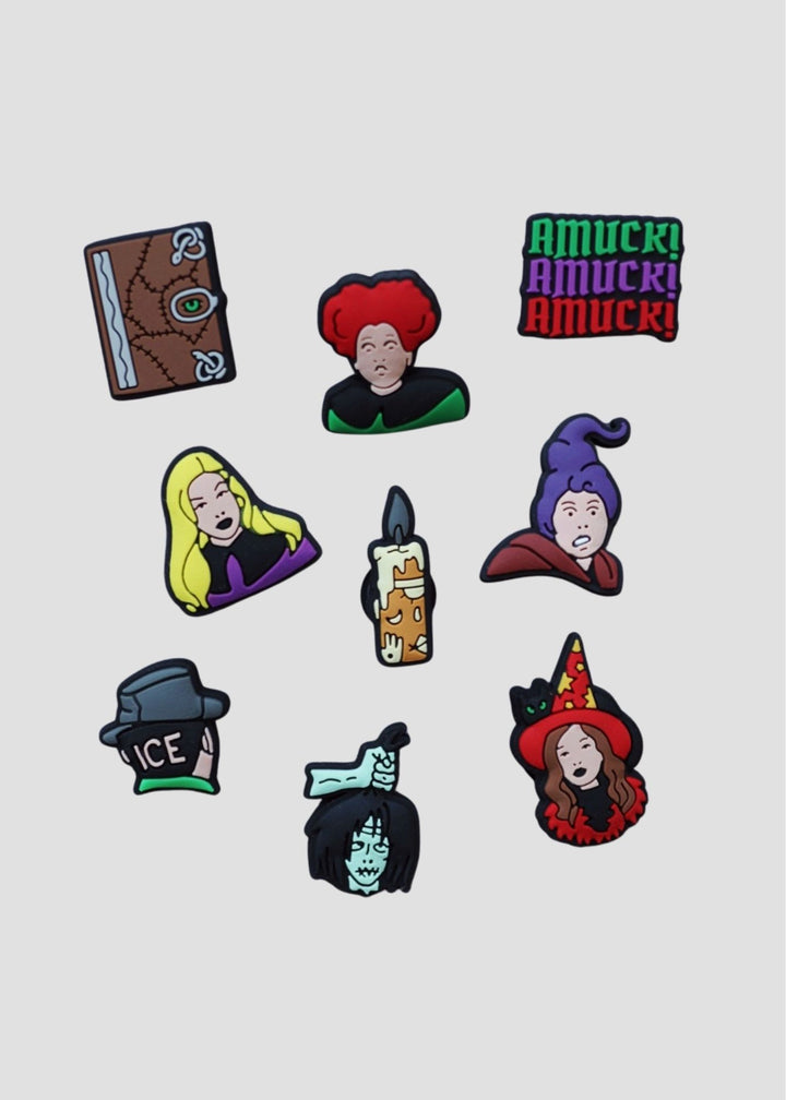 Spooky Witches Shoe Charms