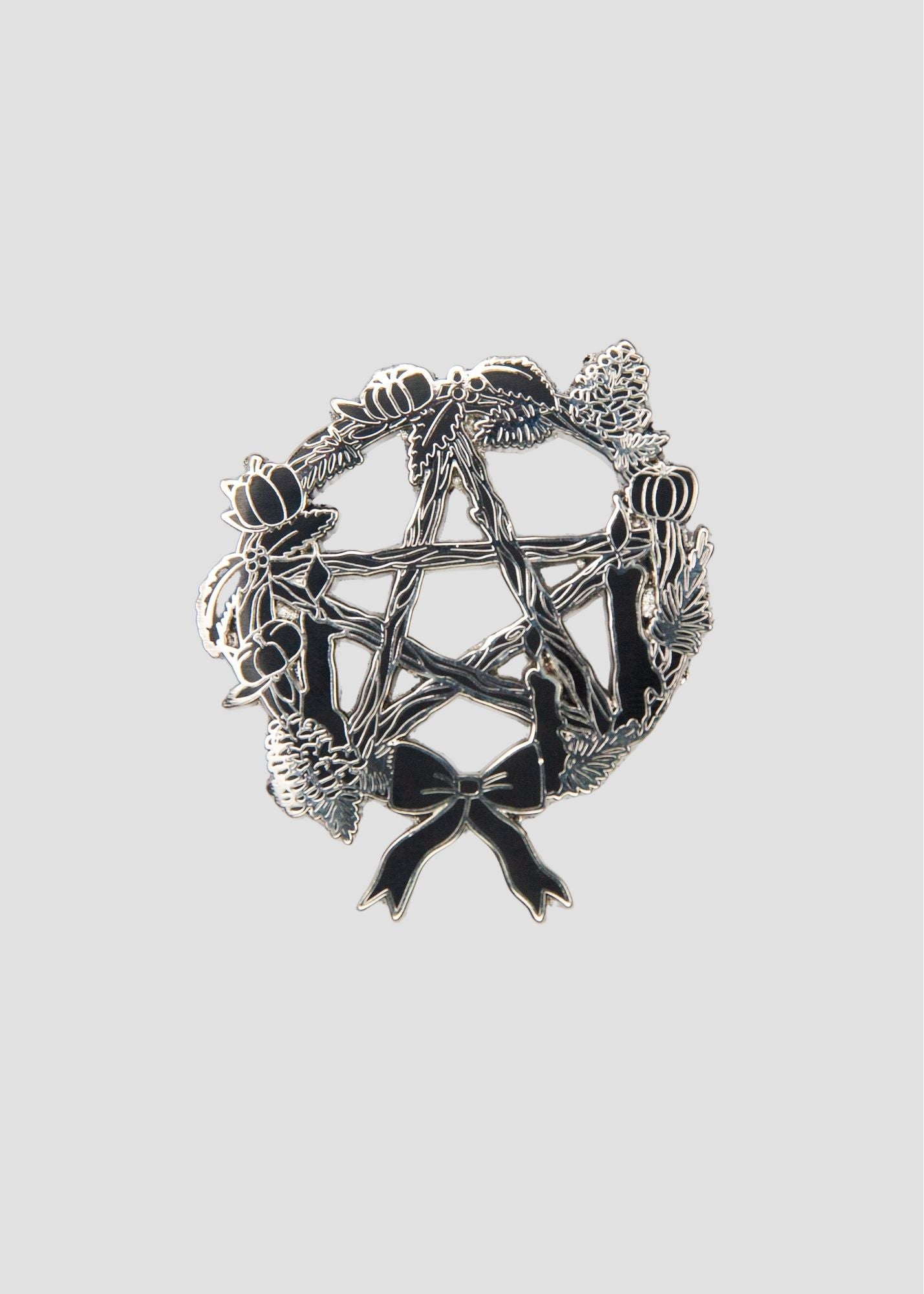 Pentacle Wreath Brooch