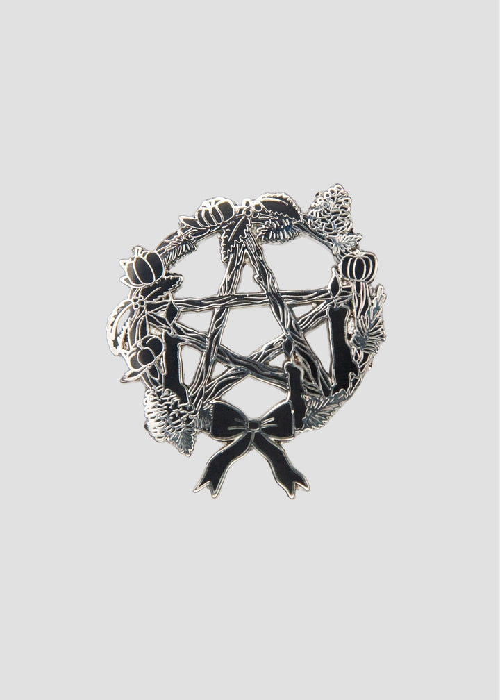 Pentacle Wreath Brooch