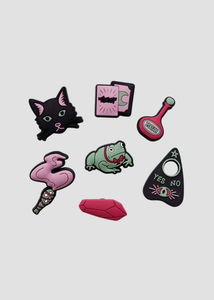 Black Cat Seance Shoe Charms