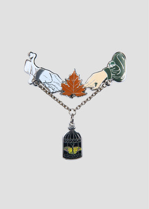 Frankenstein Leaf Brooch Pin (Limited Edition)