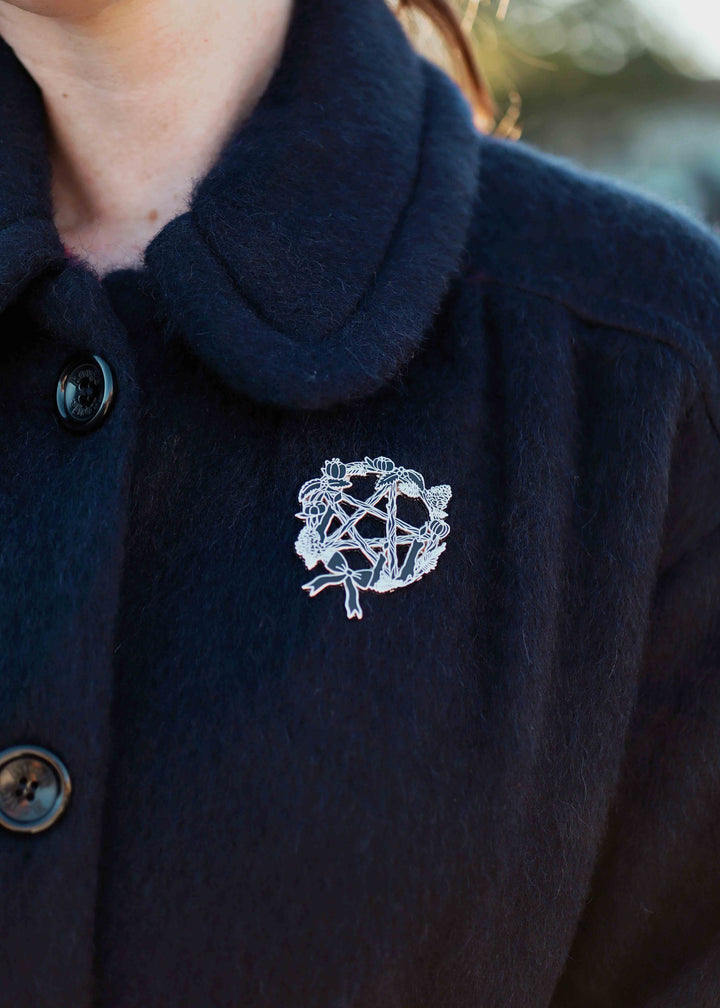 Pentacle Wreath Brooch