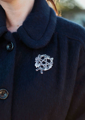 Pentacle Wreath Brooch