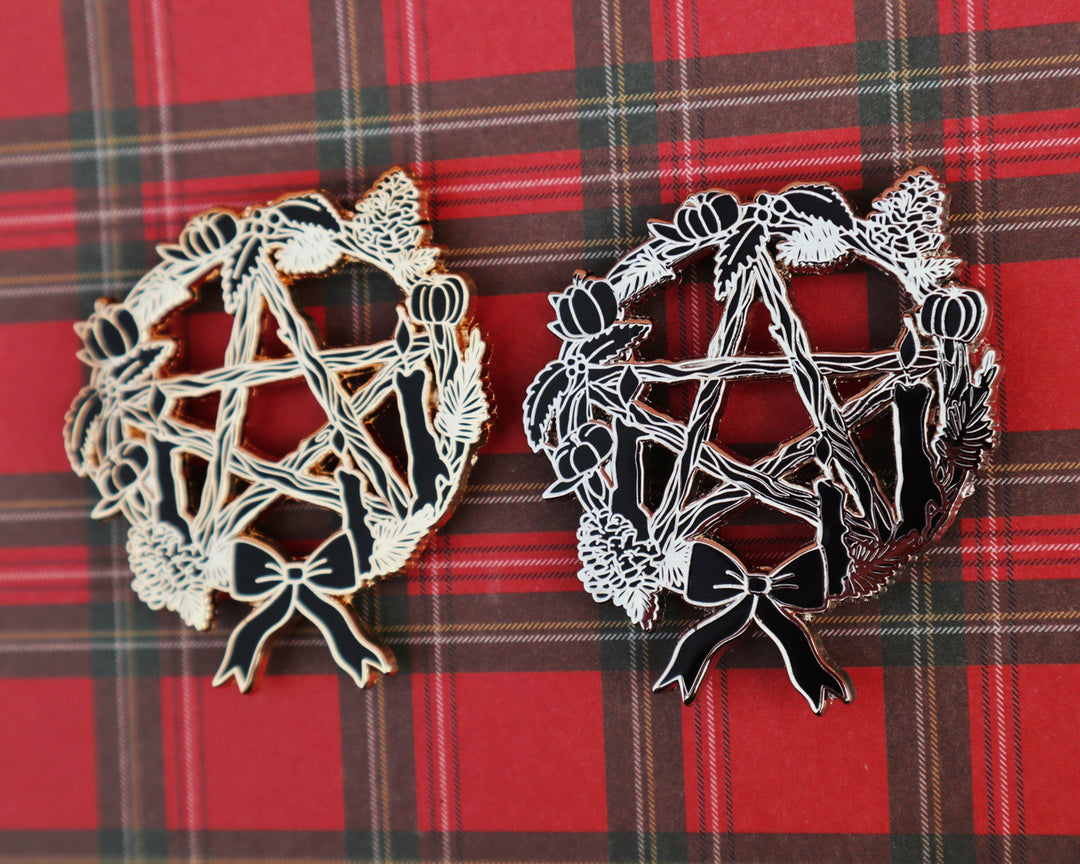 Pentacle Wreath Brooch