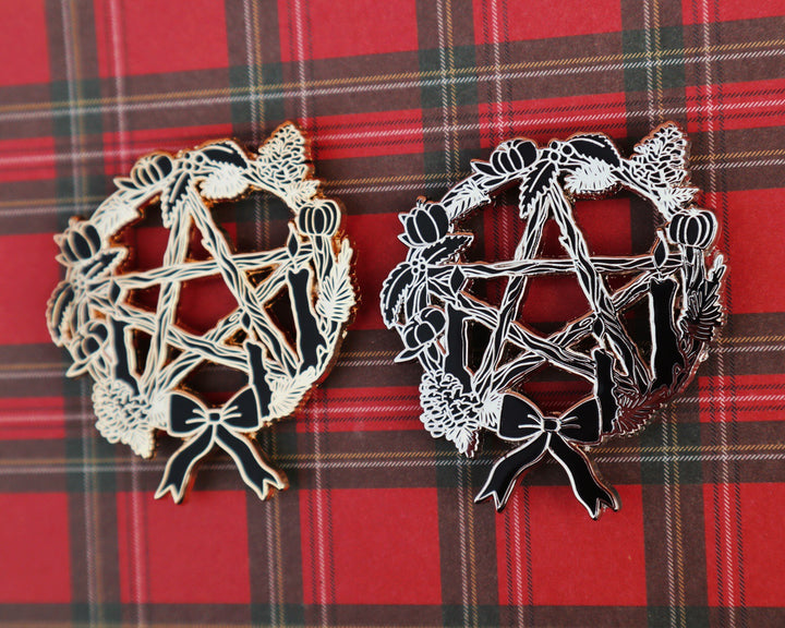 Pentacle Wreath Brooch